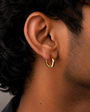 Pentagon Hoop Earring