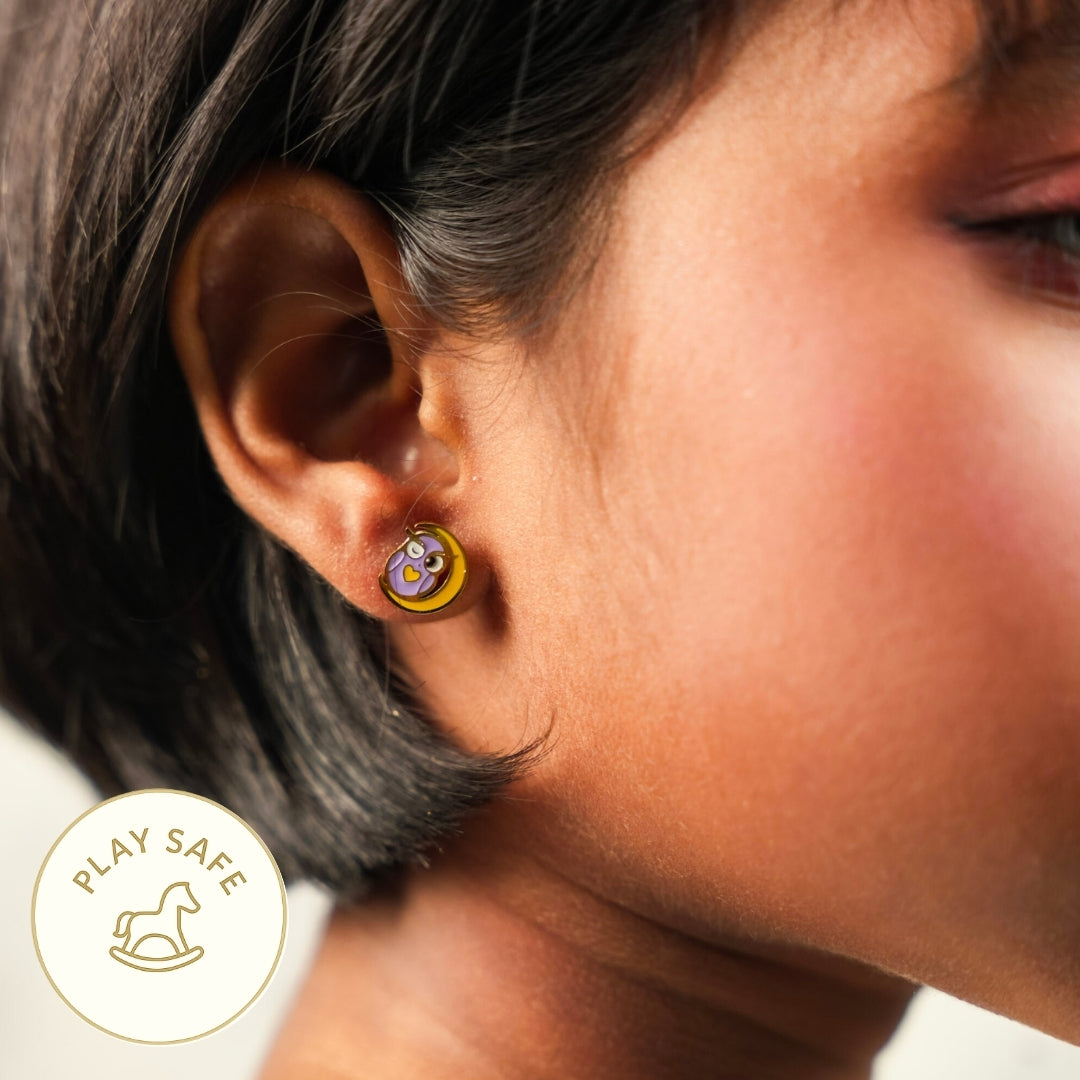 Cute Owl Stud Earring
