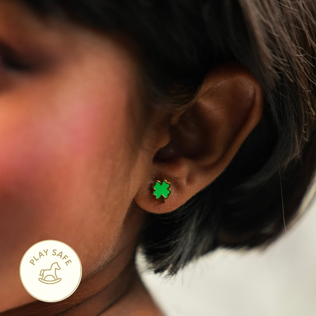 Lucky Clover Stud Earring