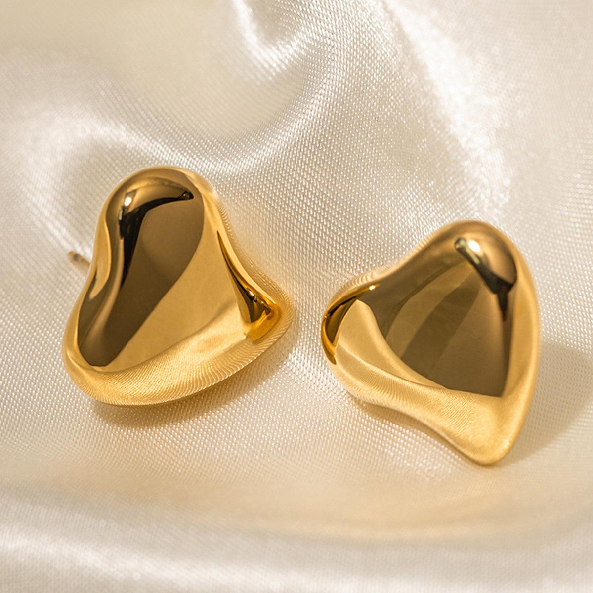 Statement Irregular Heart Earring