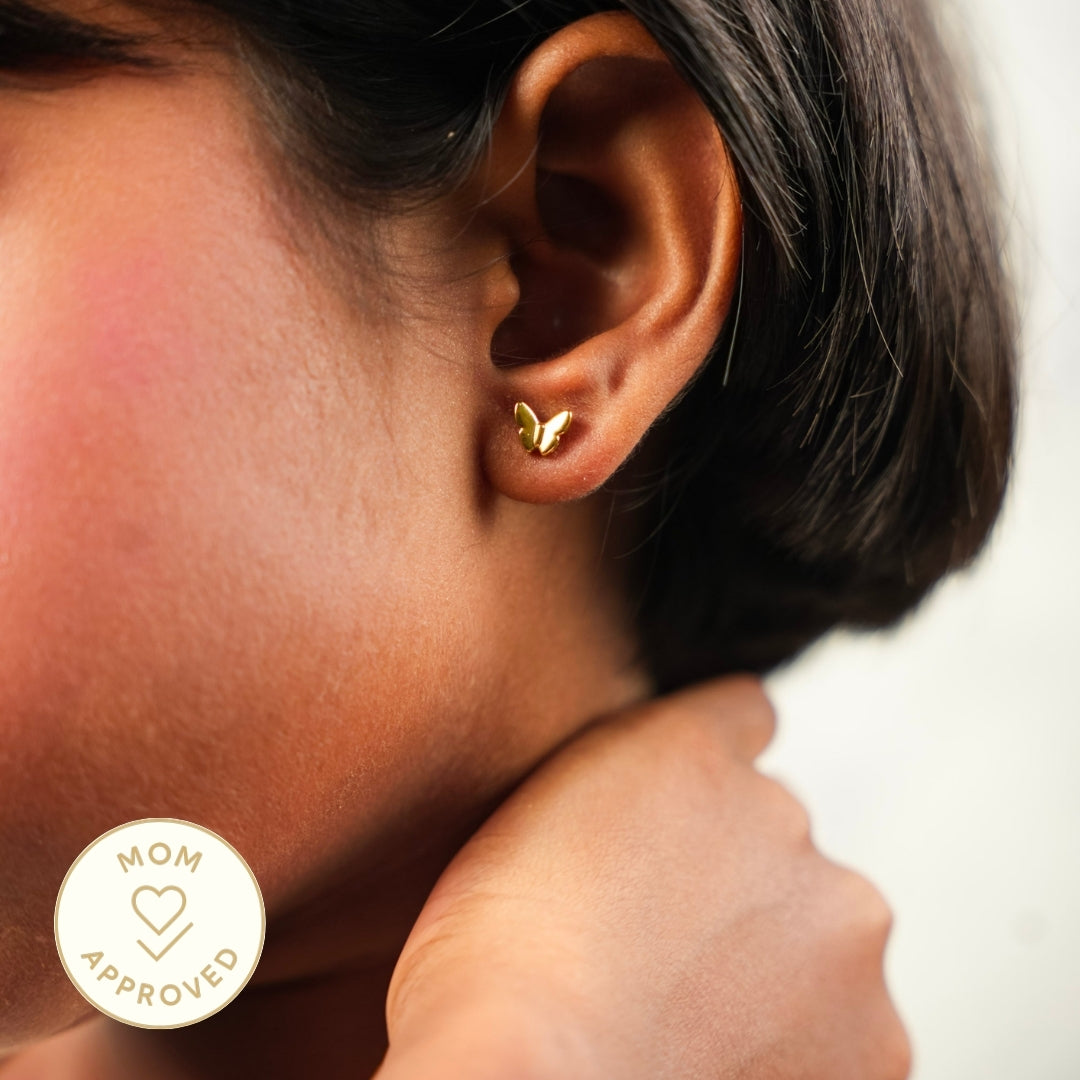 Mini Butterfly Stud Earring