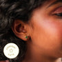 Star Emerald Stud Earring