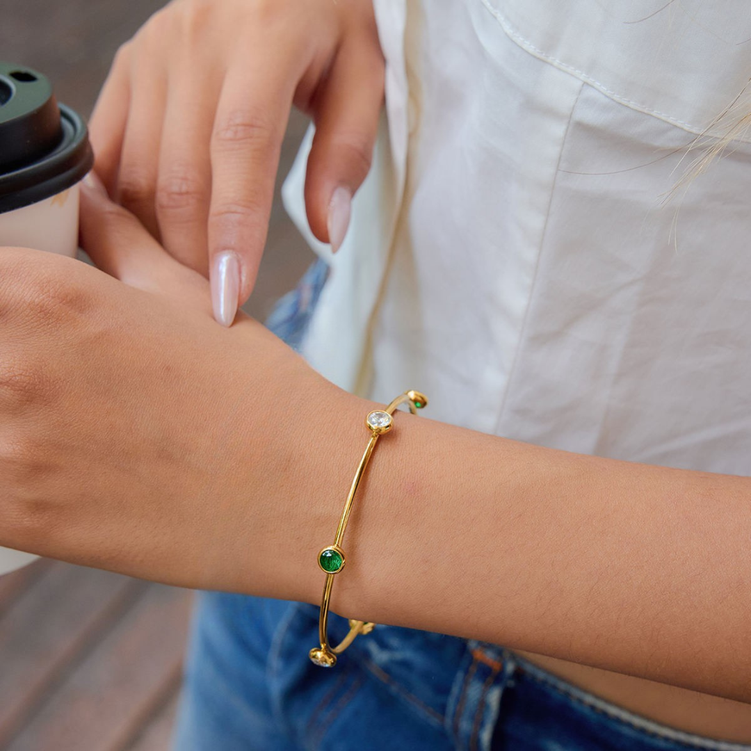 Royal Emerald Bangle