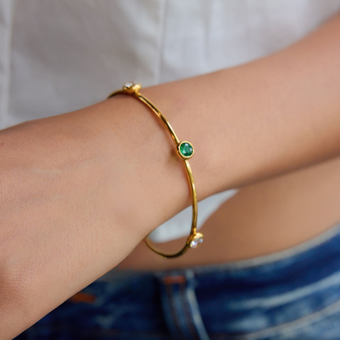 Royal Emerald Bangle
