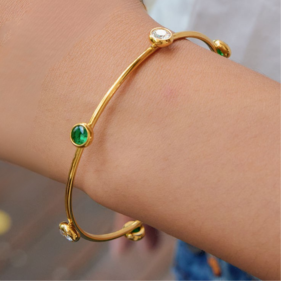 Royal Emerald Bangle