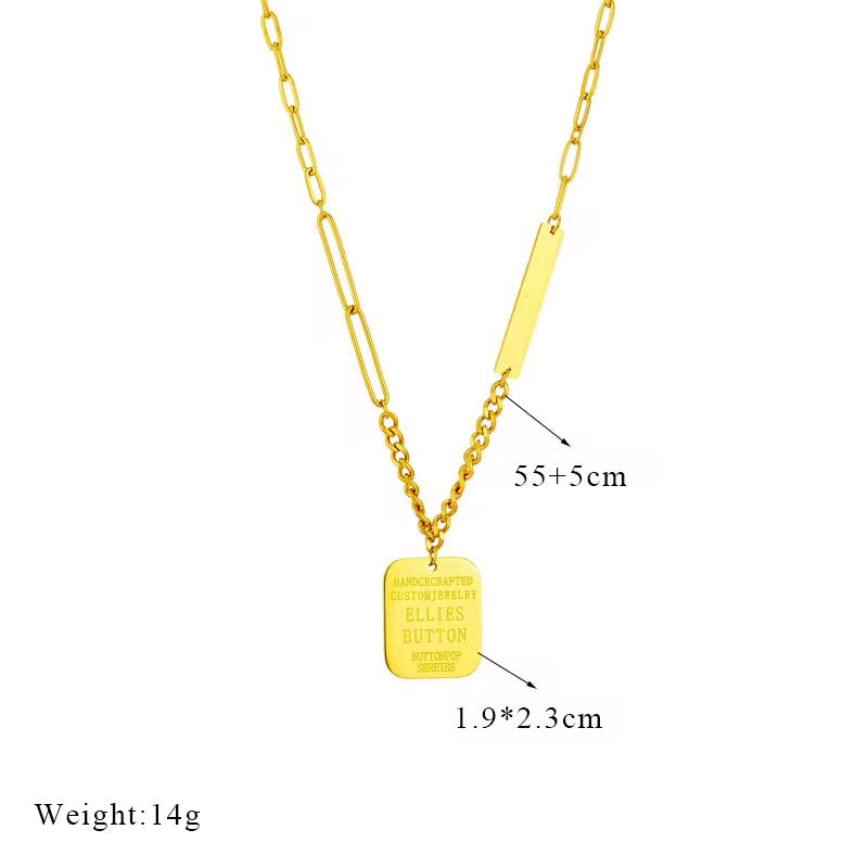 Cuban Chain Letter Necklace