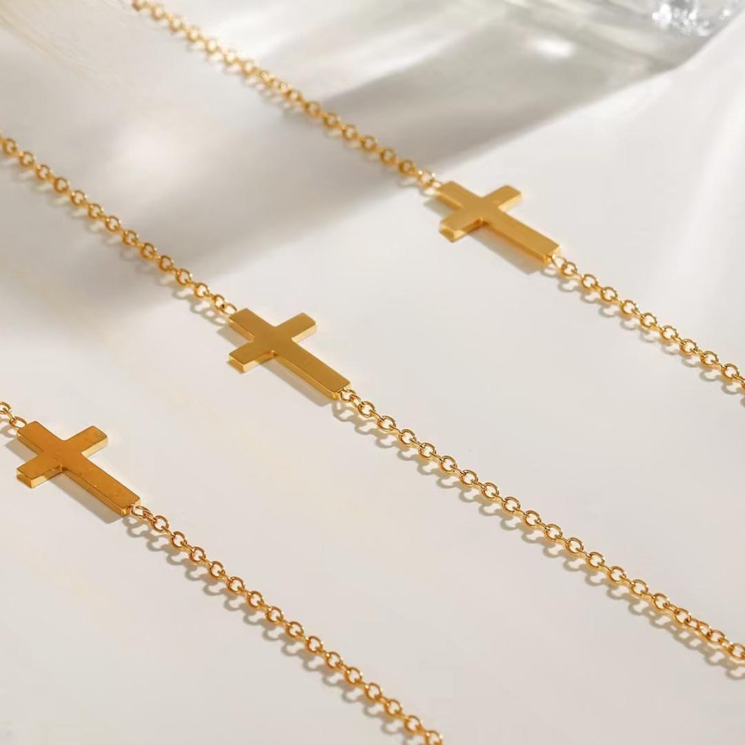 Classic Cross Bracelet – Dimplery - Main Image