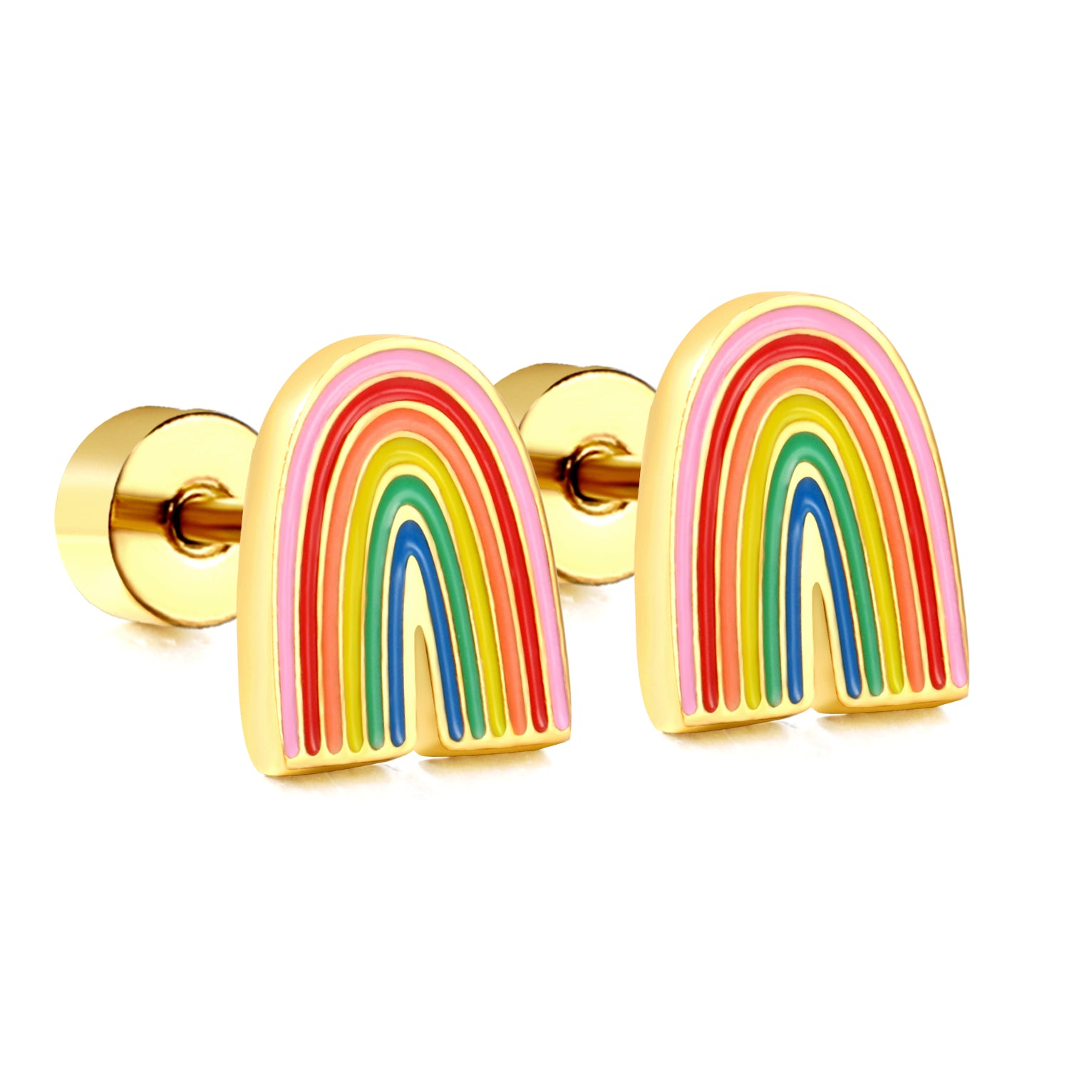 Rainbow Stud Earring
