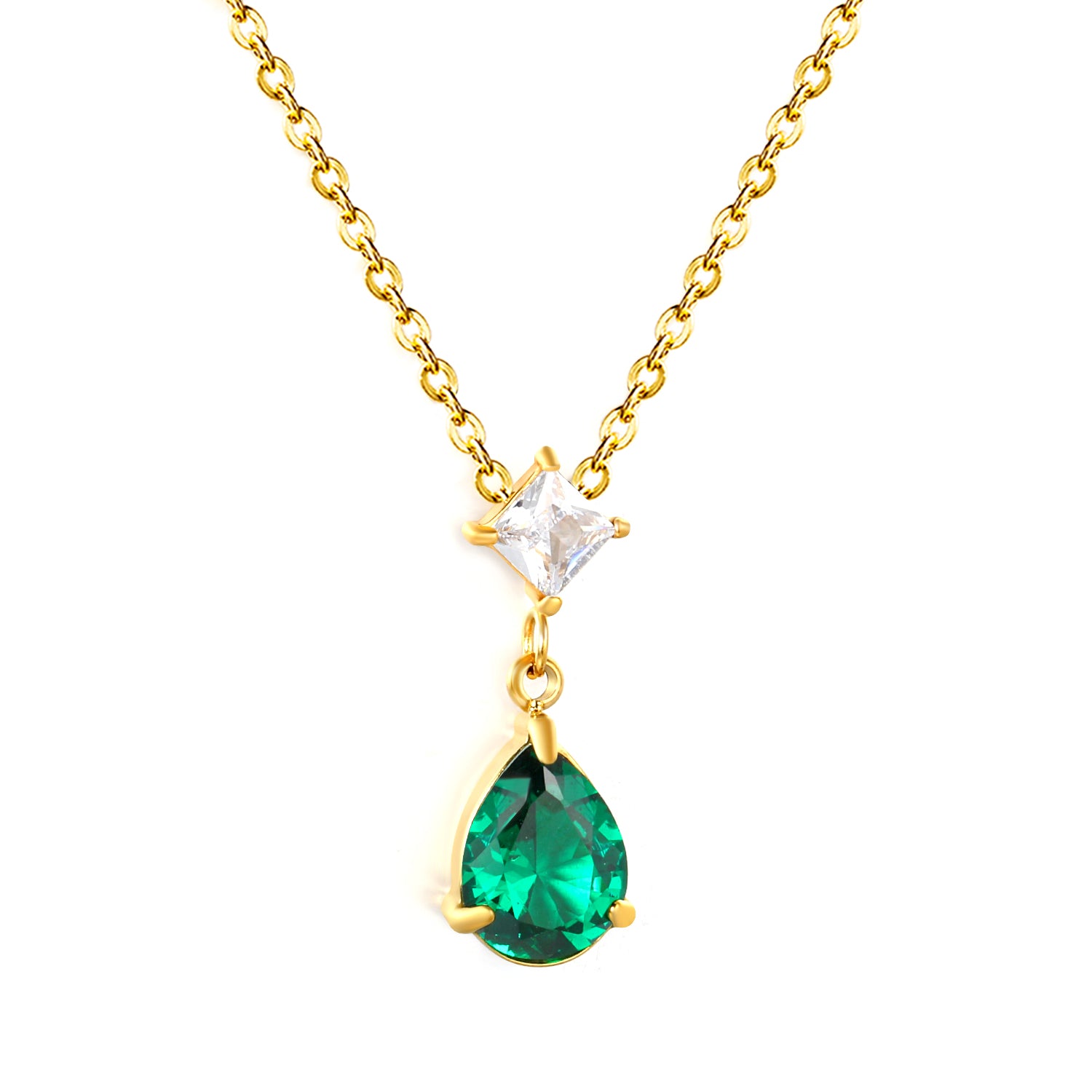 Aira Celeste Necklace - Emerald
