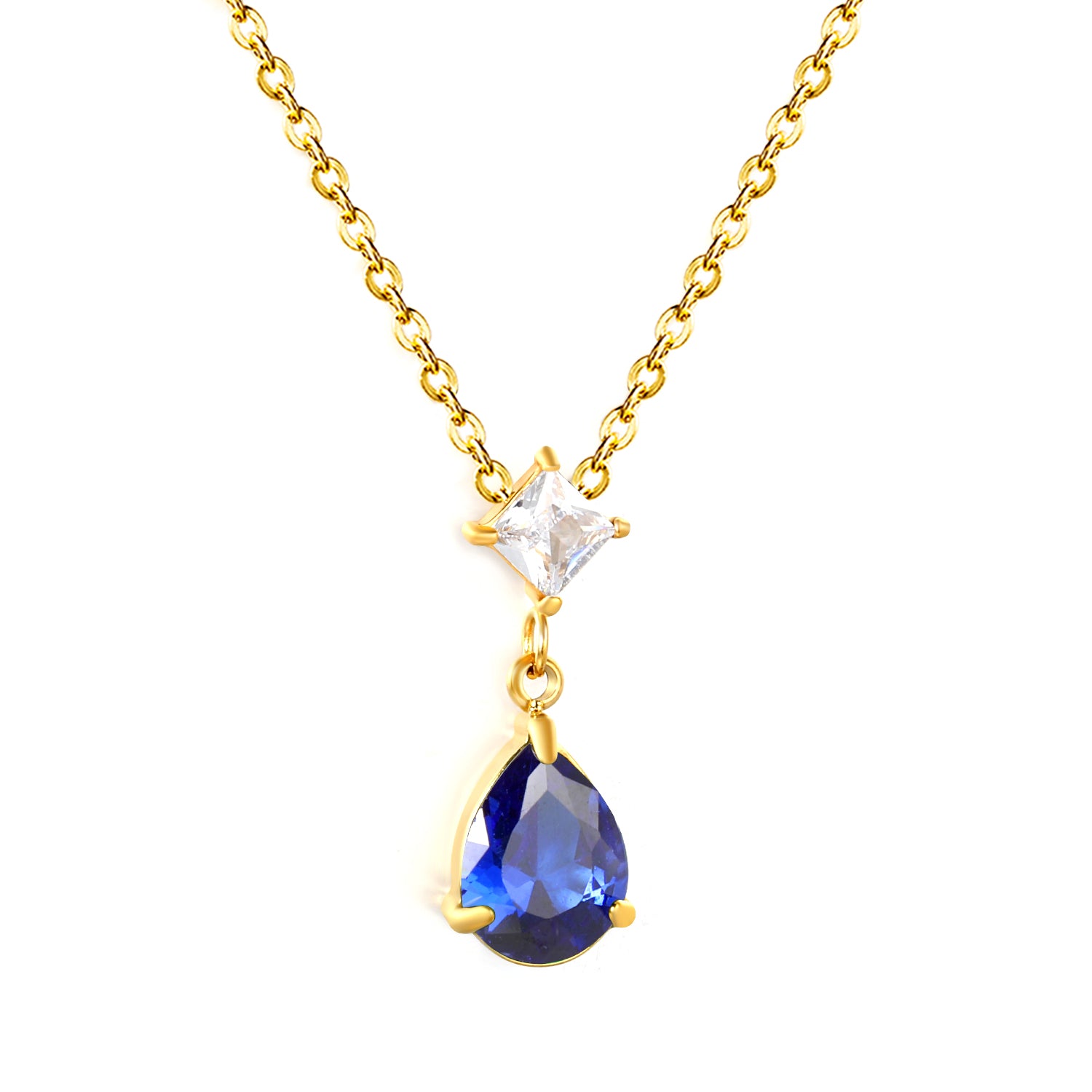 Aira Celeste Necklace - Sapphire