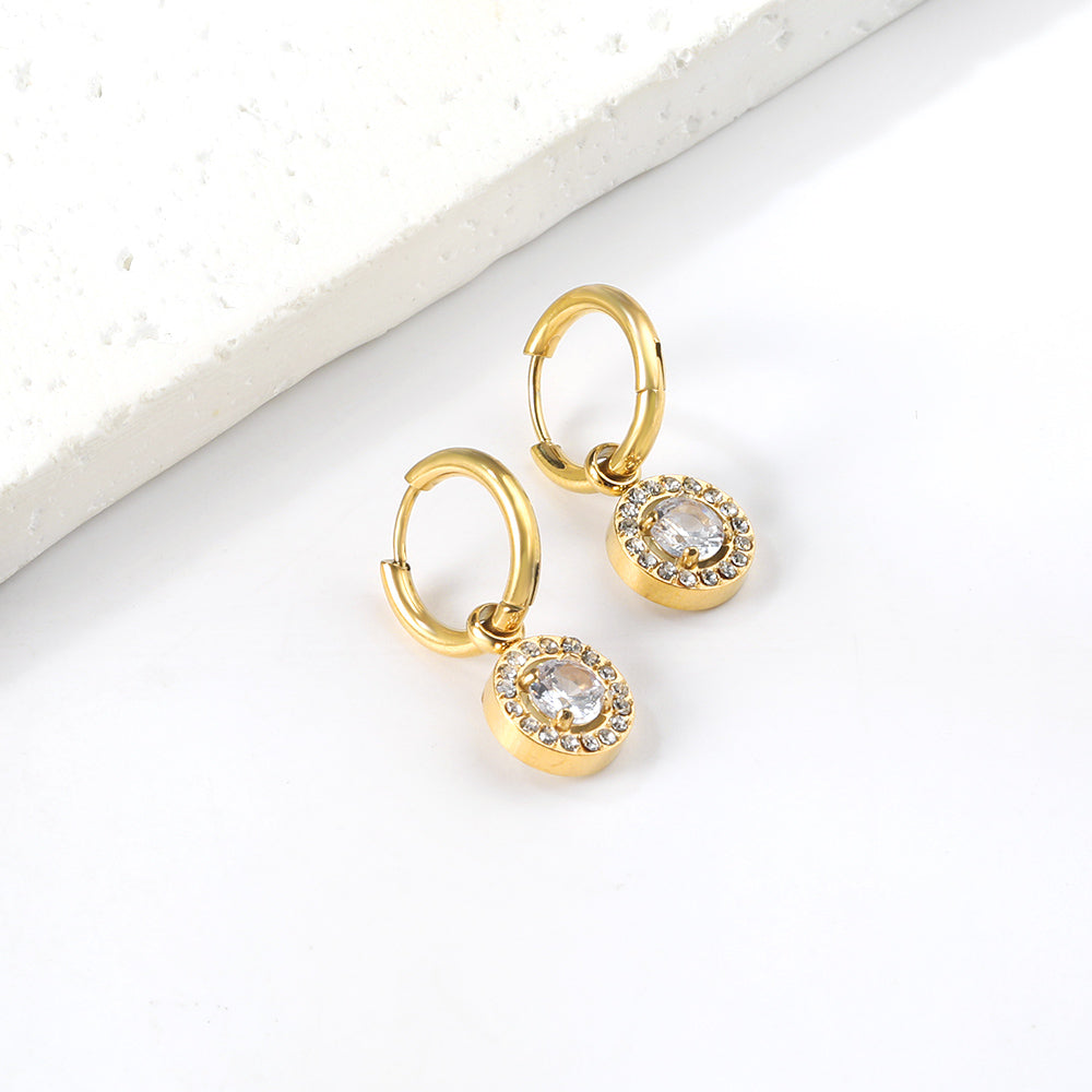 Aira Diamond Hoop Earring