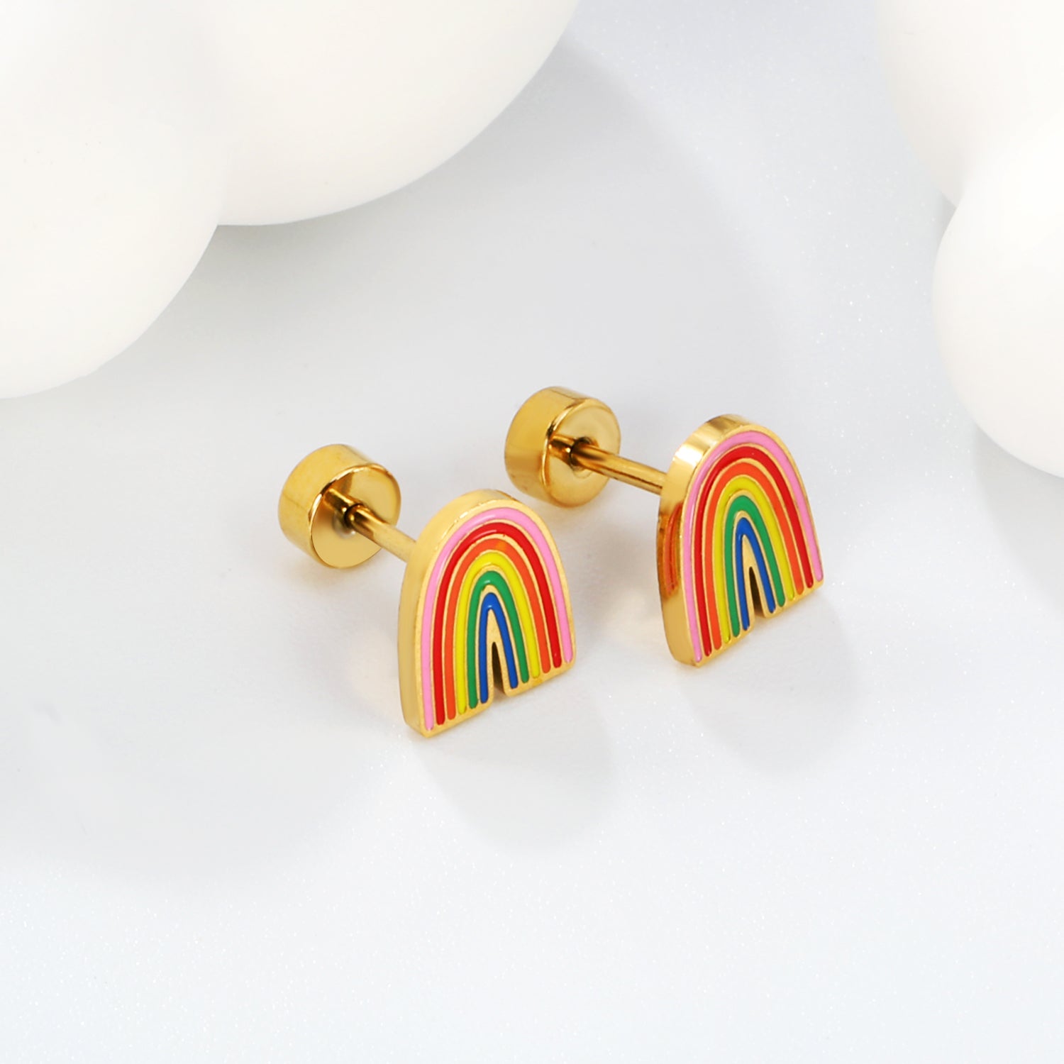 Rainbow Stud Earring