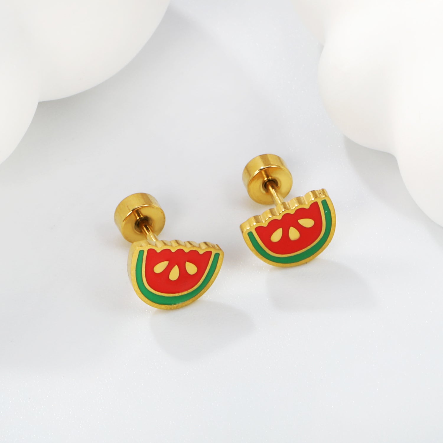 Watermelon Stud Earring