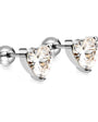 Heart Diamond Stud Earring