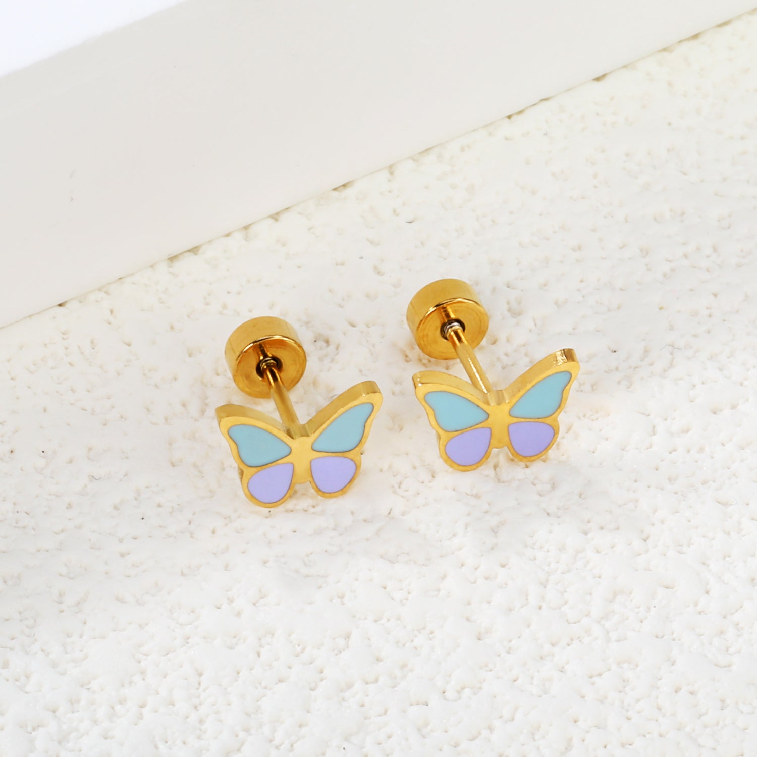 Blue Butterfly Stud Earring