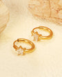 Sparkle Huggie Hoop Earring - Star