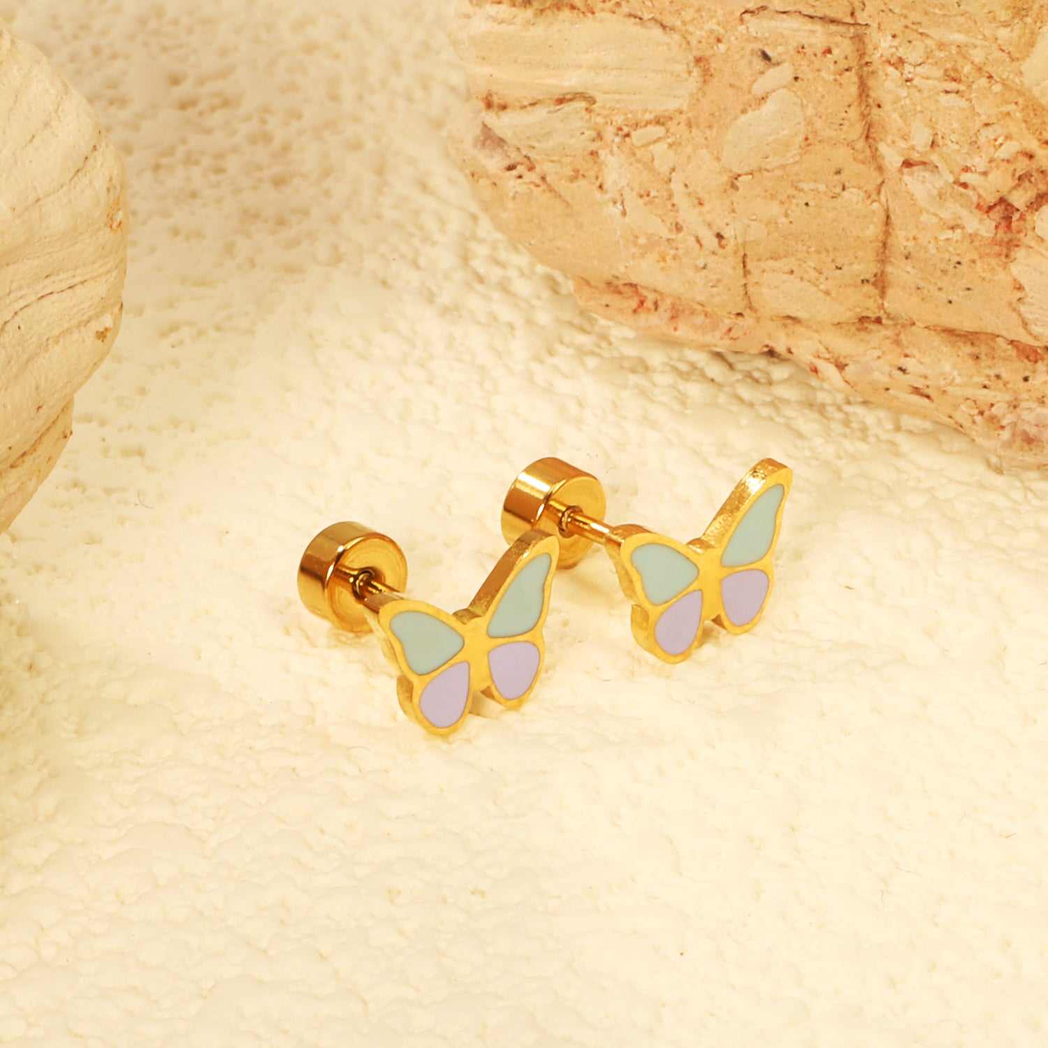 Blue Butterfly Stud Earring