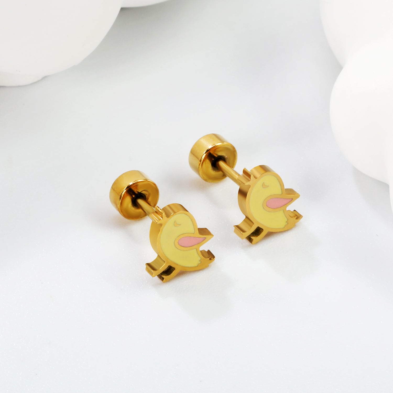 Yellow Birdie Stud Earring