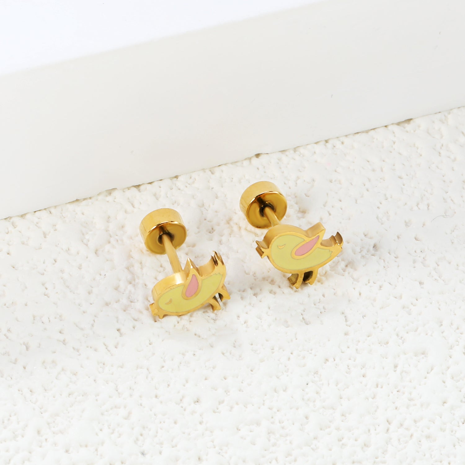 Yellow Birdie Stud Earring