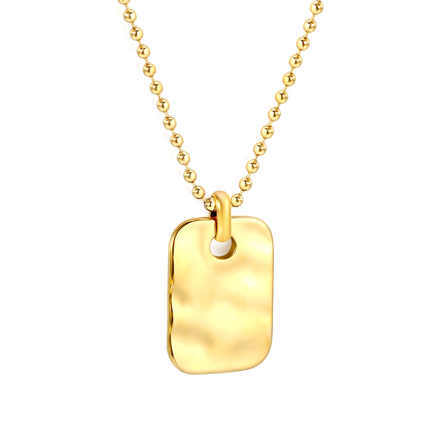 Rectangle Lava Necklace