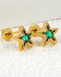 Star Emerald Stud Earring