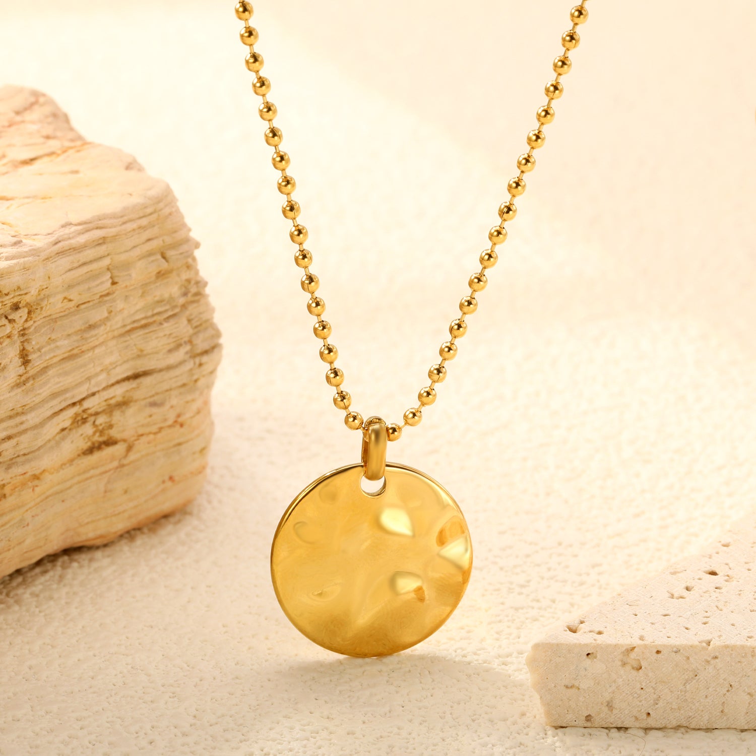 Circle Lava Necklace