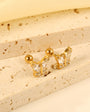 Butterfly Diamond Stud Earring - Gold