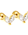Leaf Diamond Stud Earring
