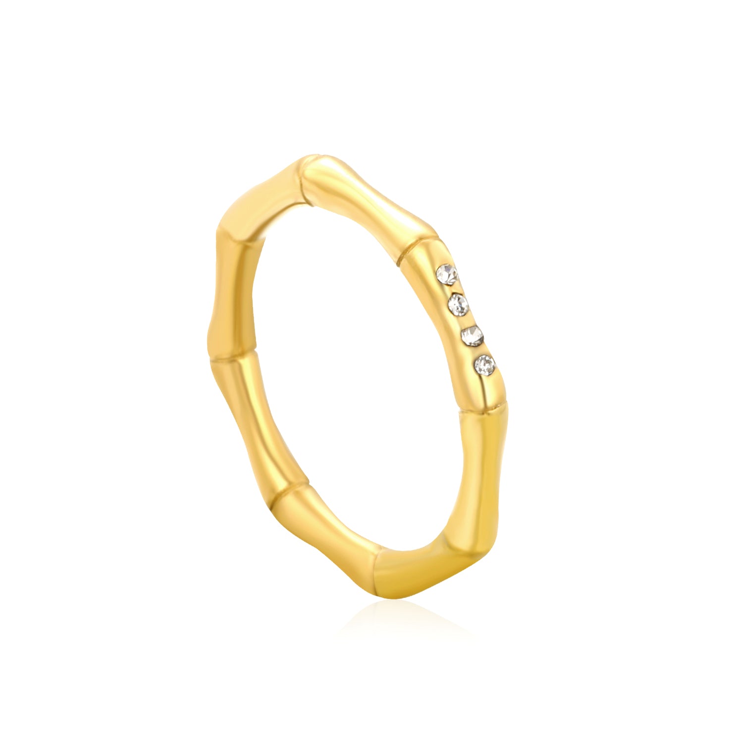 Bamboo Ring - Diamond