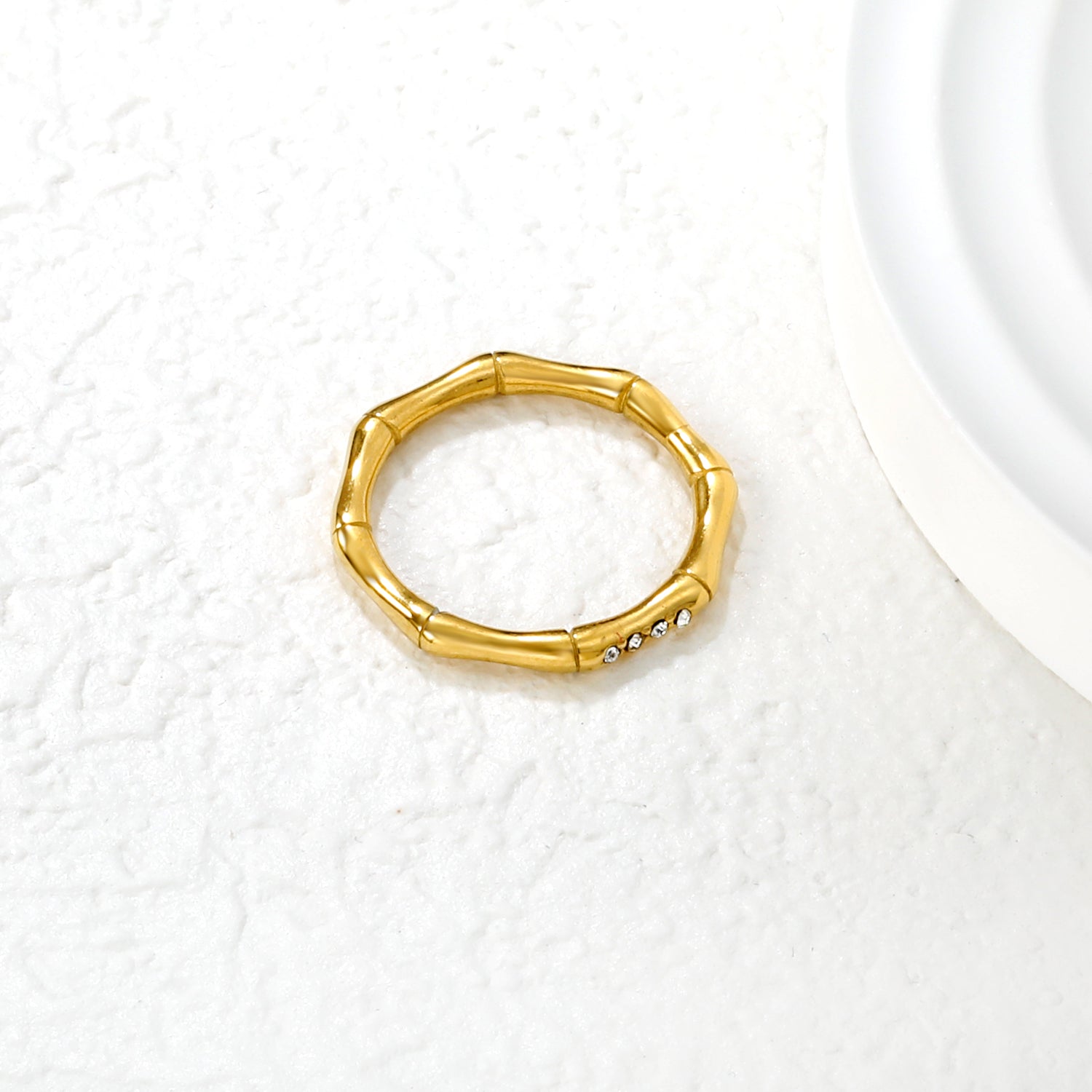 Bamboo Ring - Diamond