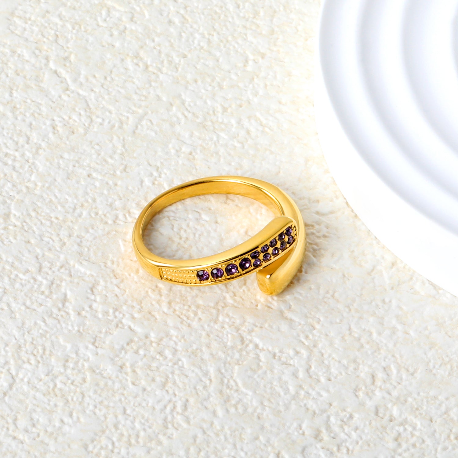 Aira Purple Diamond Ring