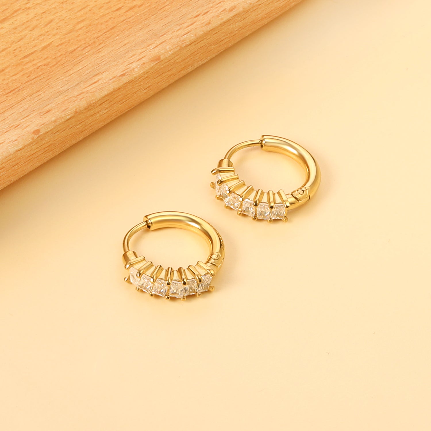 Sparkle Huggie Hoop Earring - Royal