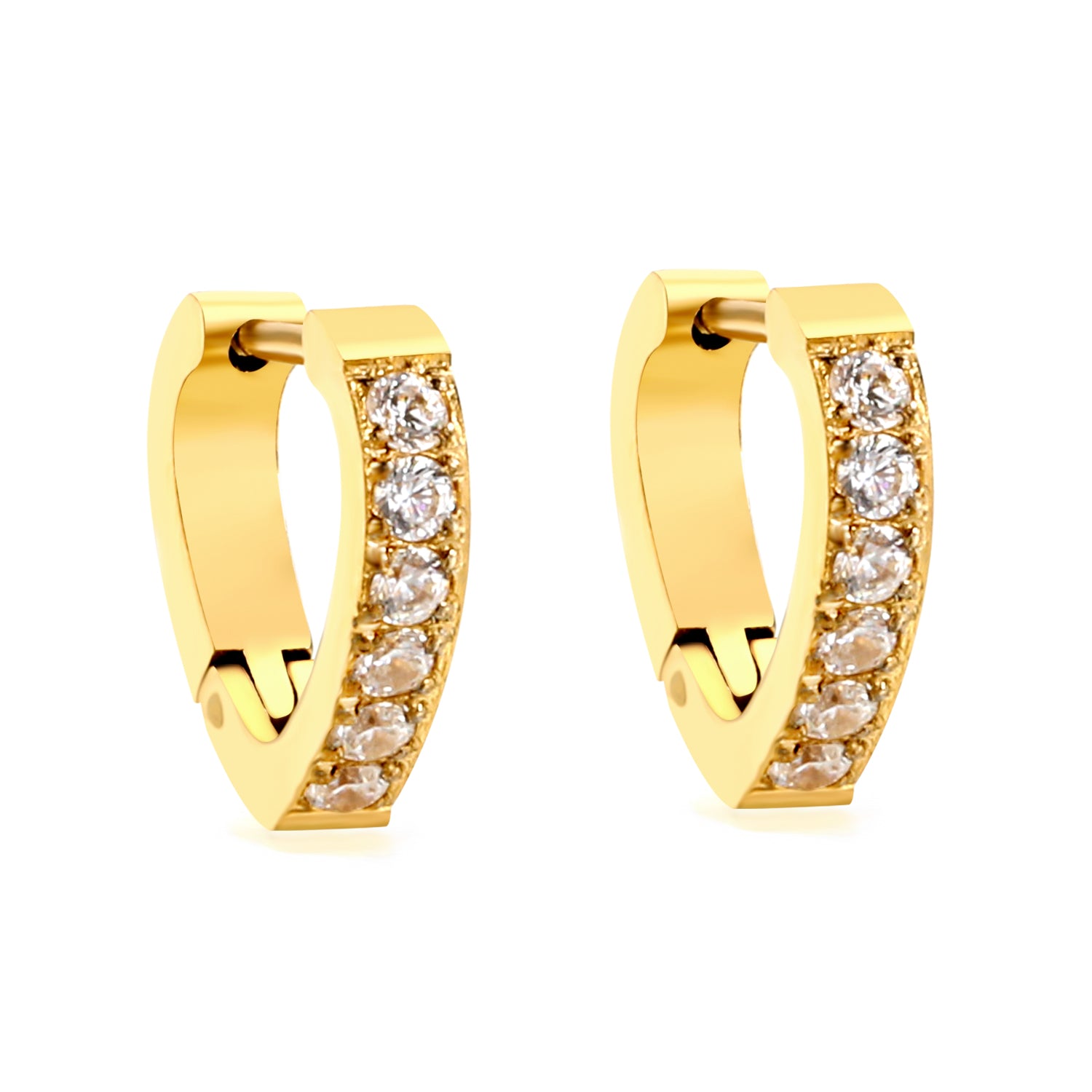 सफेद दिल घेरा बालियां