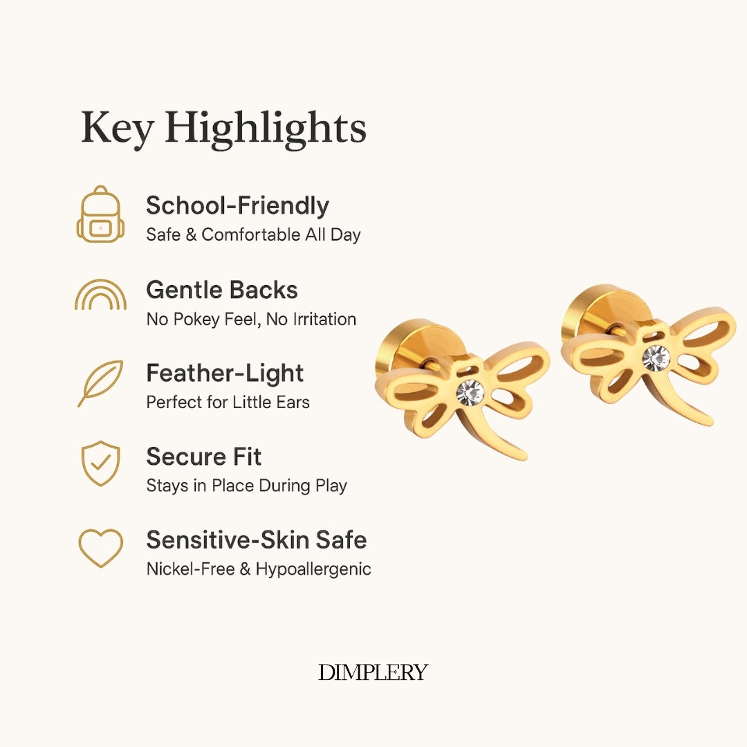 Dragonfly Stud Earring