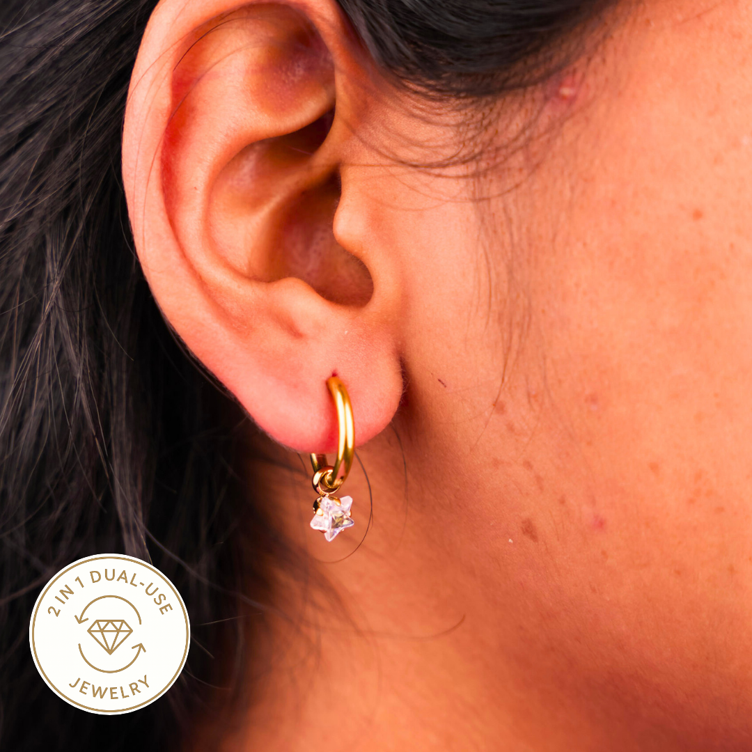 Aira Star Hoop Earring