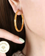 Bold Twisty Hoop Earring