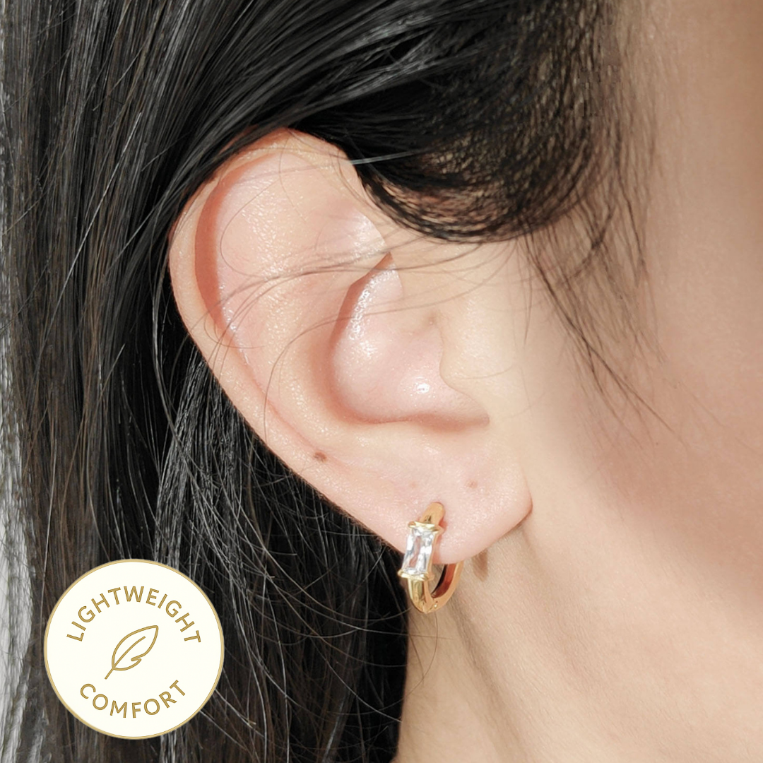 Sparkle Huggie Hoop Earring - Princess – Dimplery