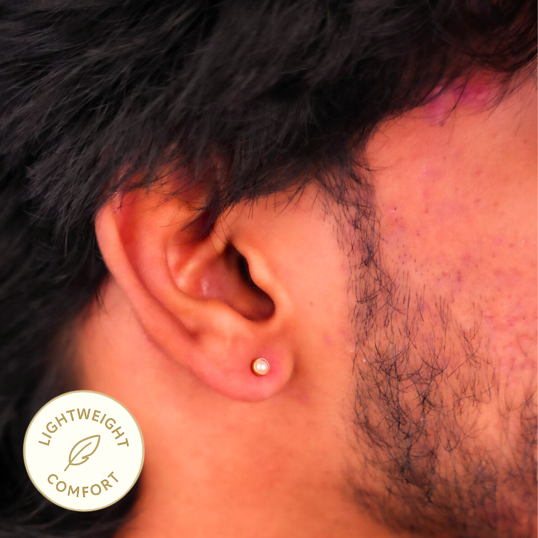 Pearl Lumina Stud Earring - Small