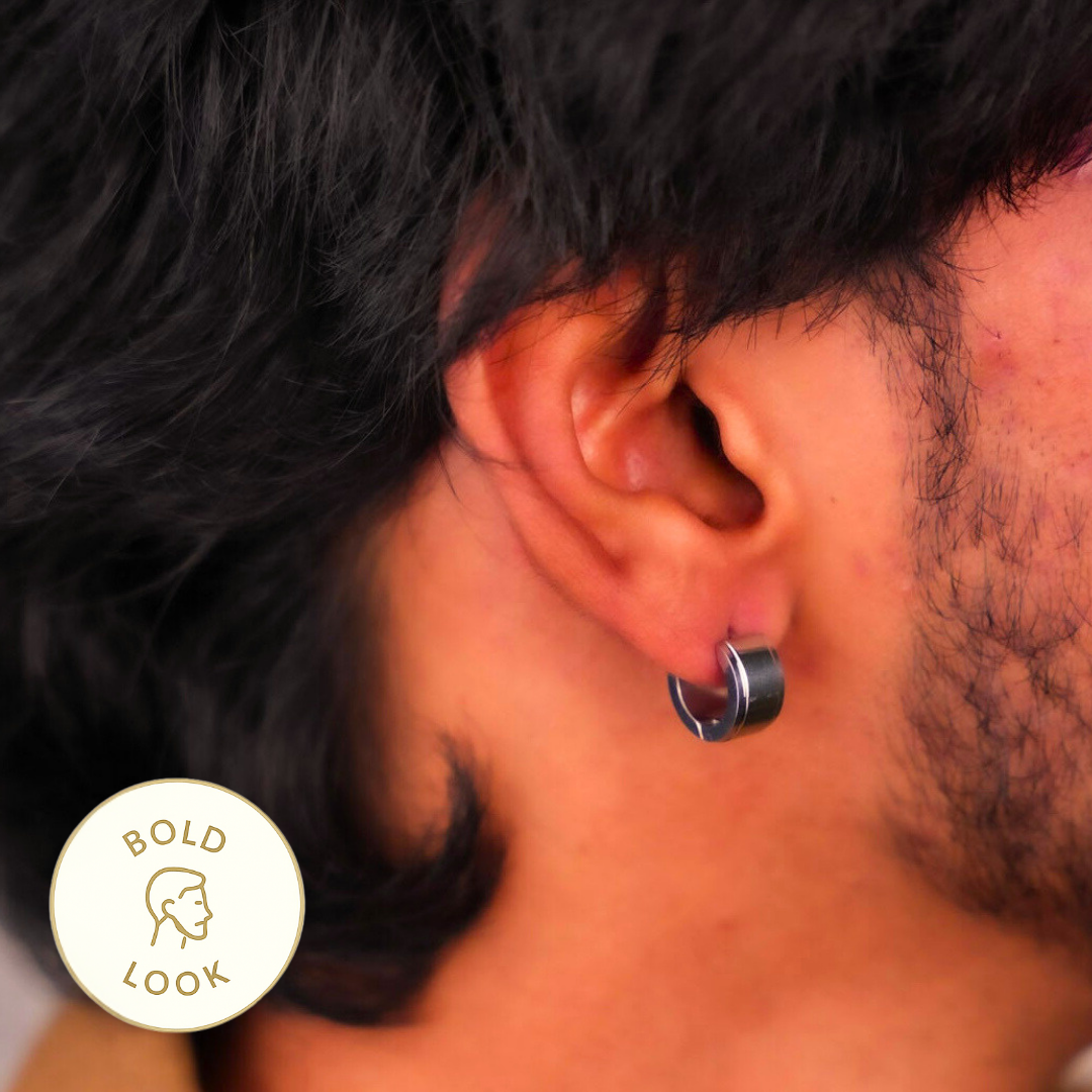 हग्गी हूप इयररिंग्स - सिल्वर