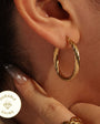 Twisty Hoop Earring