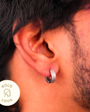 Buckle Hoop Earring - Silver