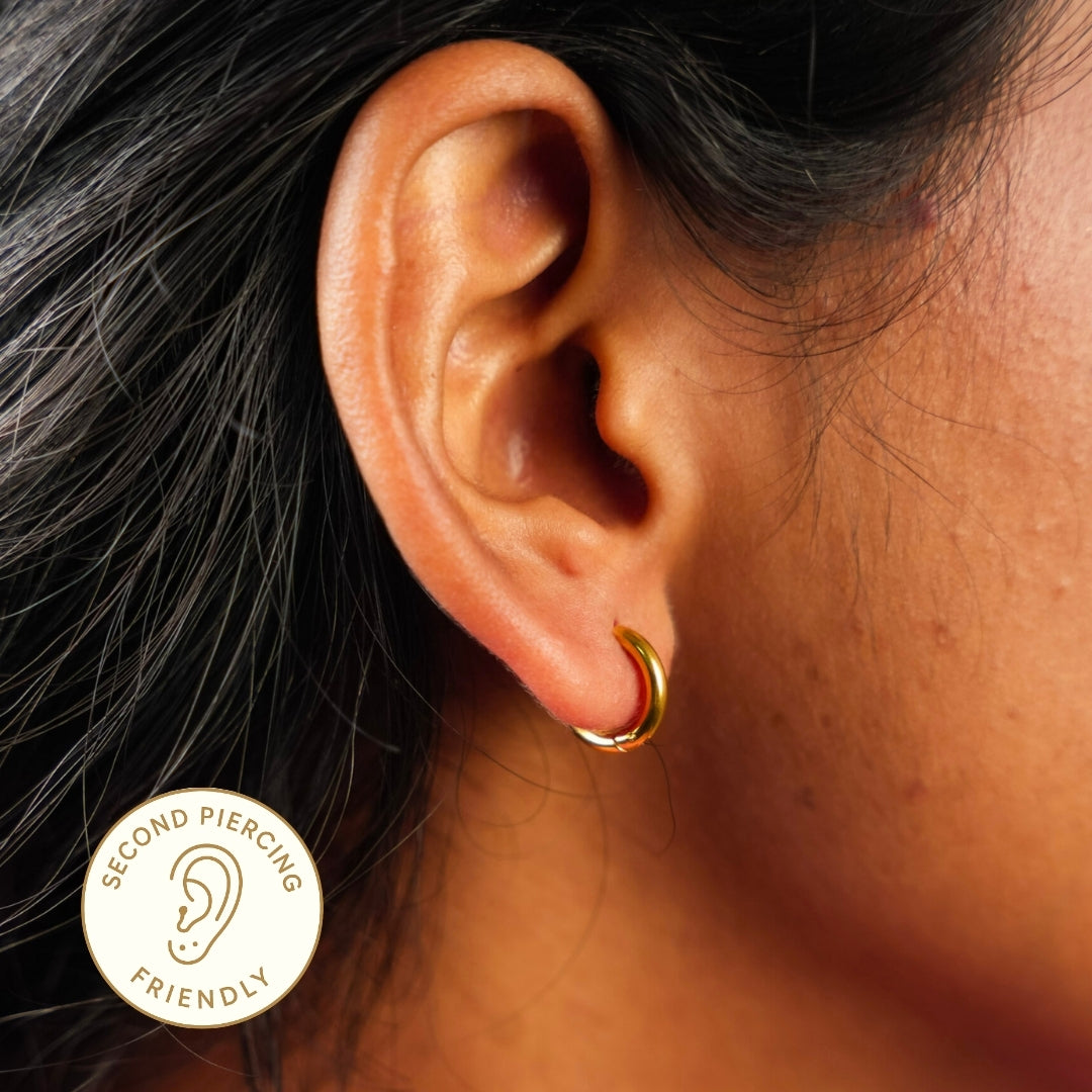 Petite Hoop Earring - 8 mm