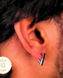 Triangle Hoop Earring - Silver
