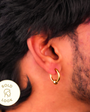 Bolt Hoop Earring