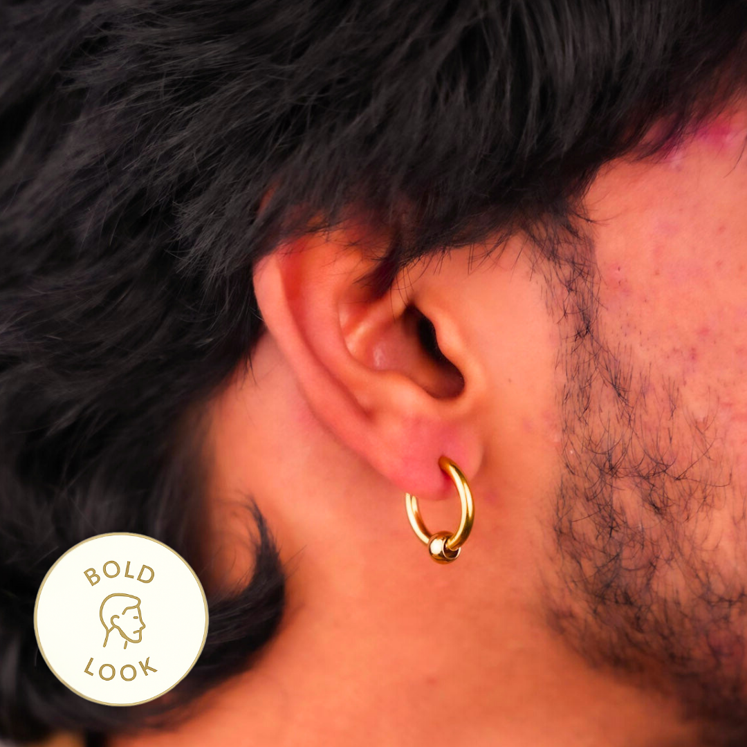 Bolt Hoop Earring