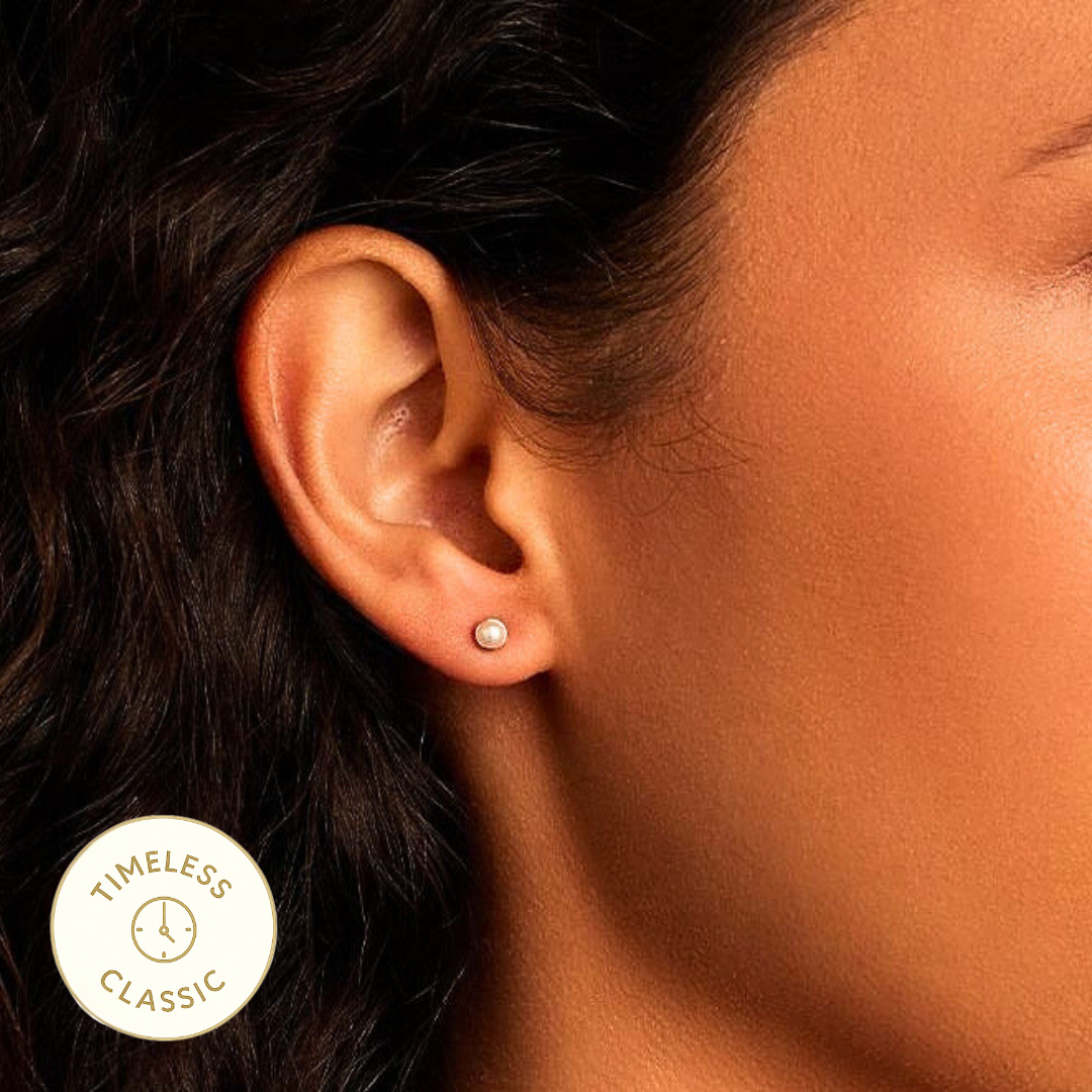 Pearl Lumina Stud Earring - 6 MM
