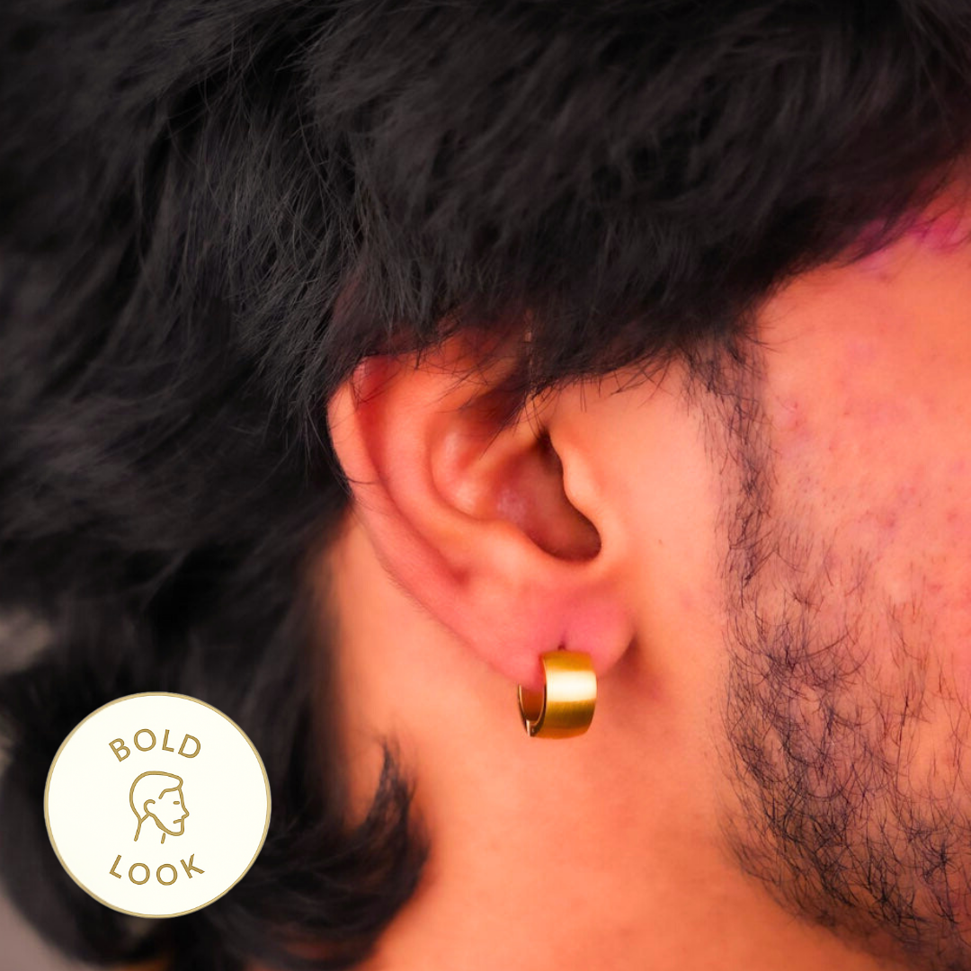 Bold Matt Hoop Earring