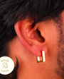 Square Edge Hoop Earring
