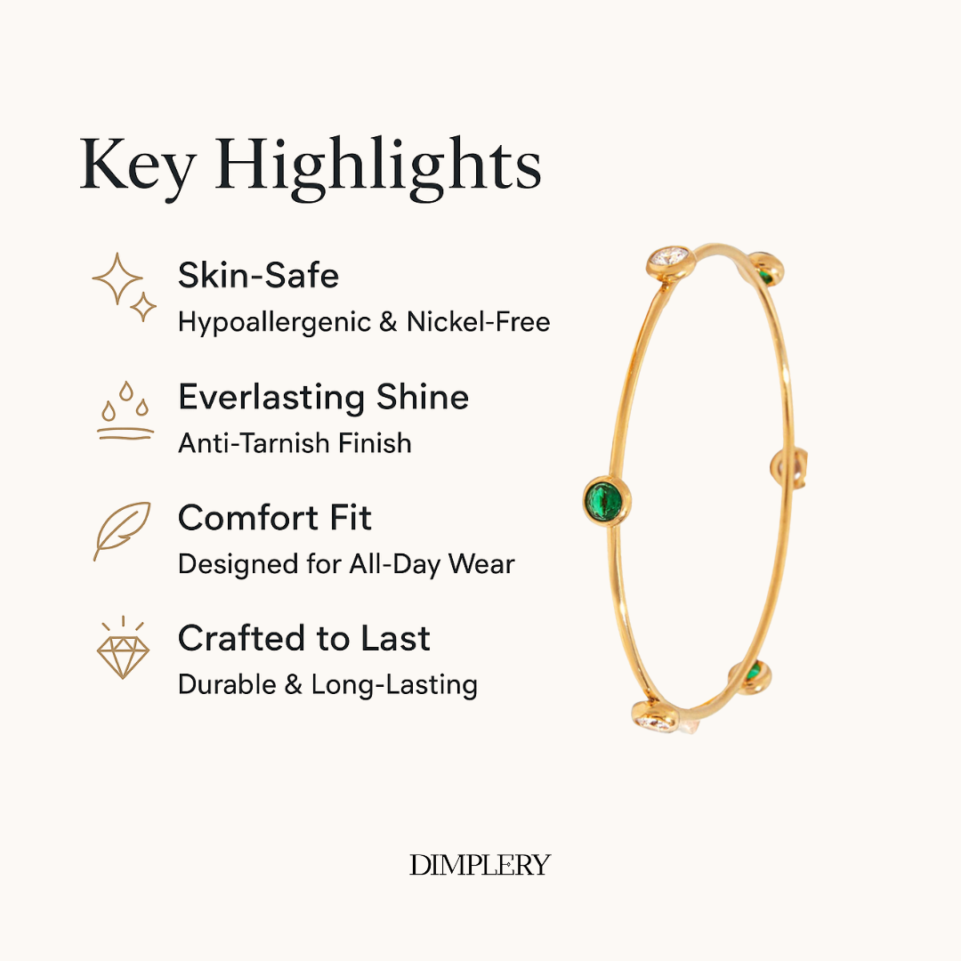 Royal Emerald Bangle