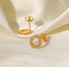 Dainty Zirconia Circle Earring